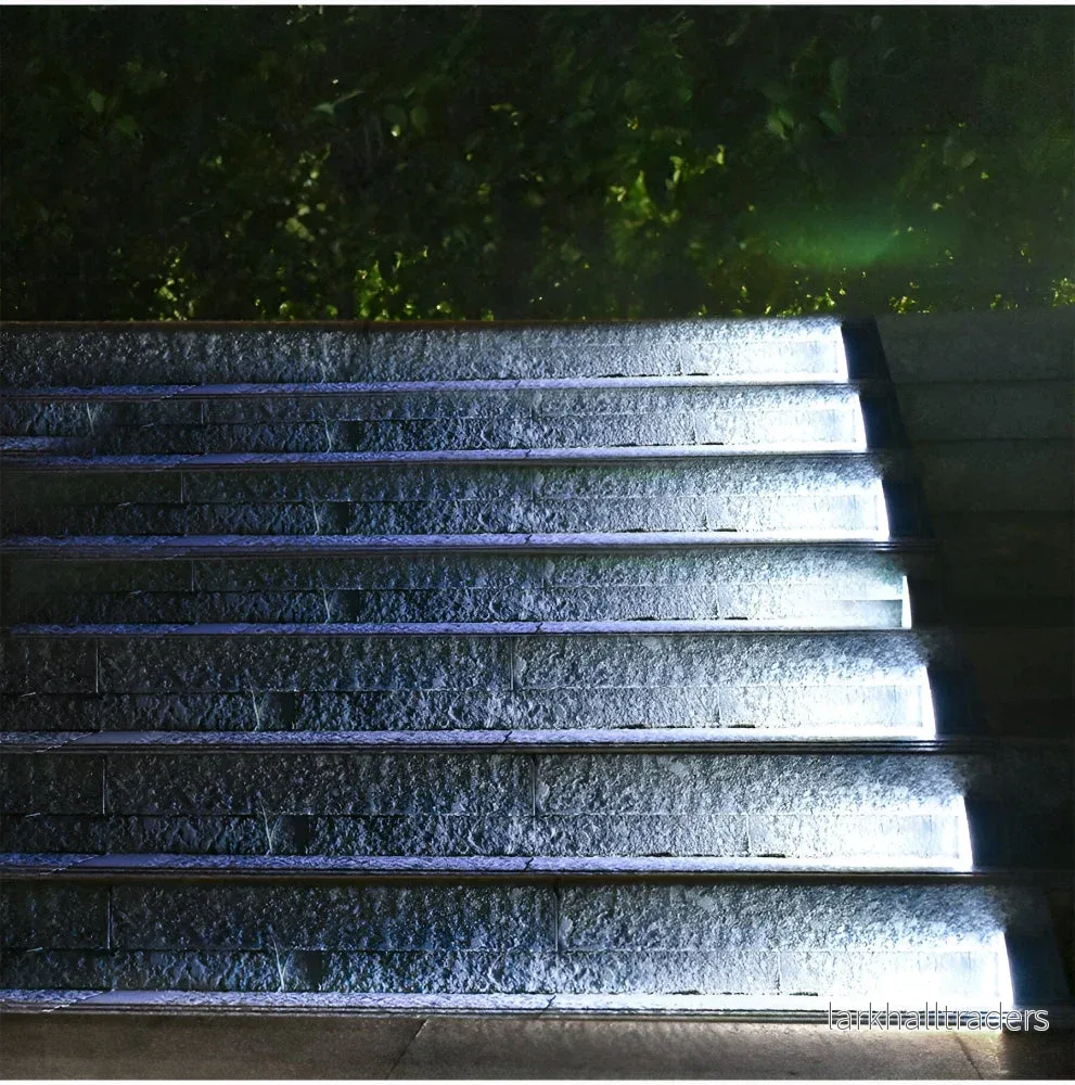 TriGlow Steps – Triangulär Solcellsbelysning för Trädgård (2/6-pack) - Bild 3
