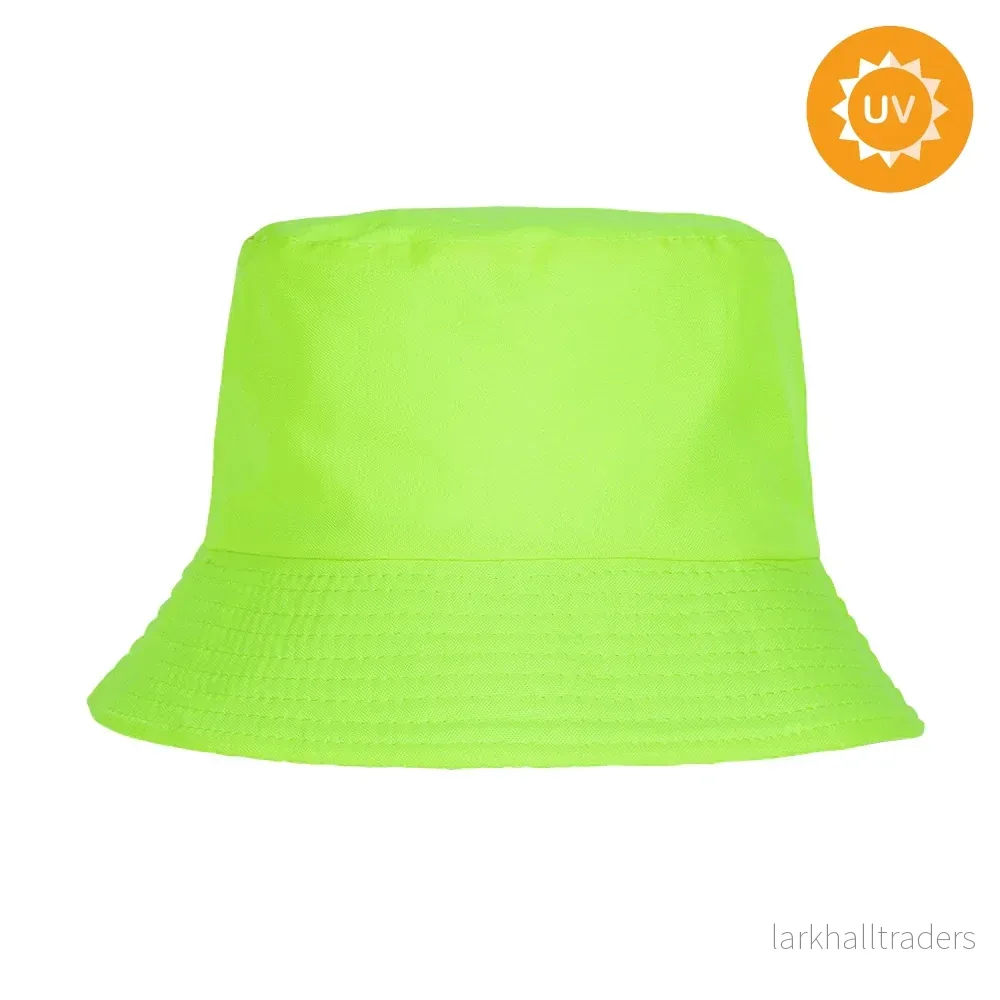 Bucket hat, neon grön - Bild 3
