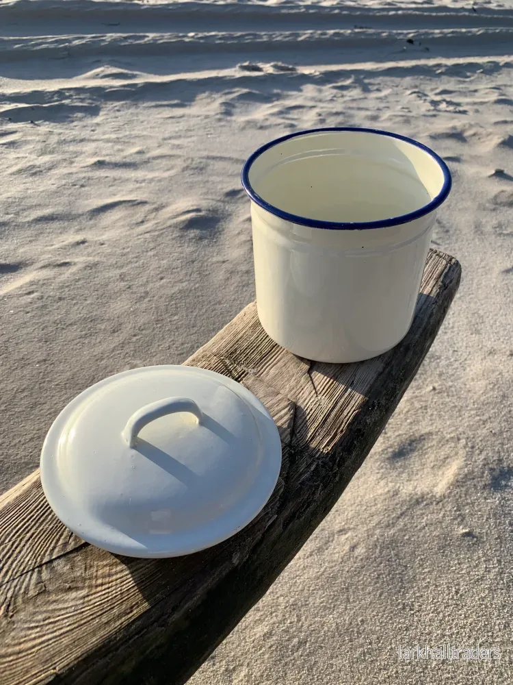 Emaljplåt med lock - Bild 2