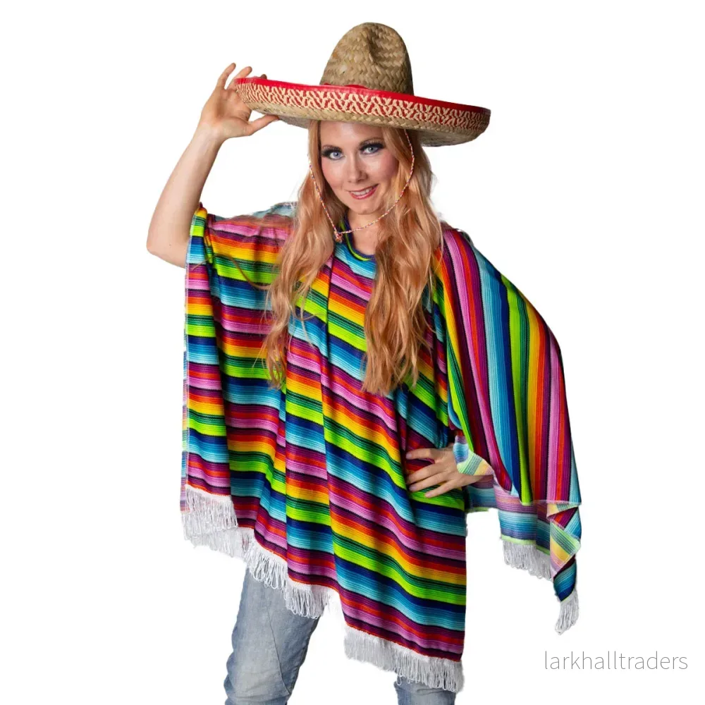 Poncho, flerfärgad - Bild 2