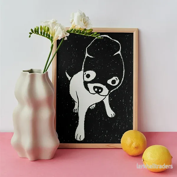 Funny little dog about to rob you Original teckning