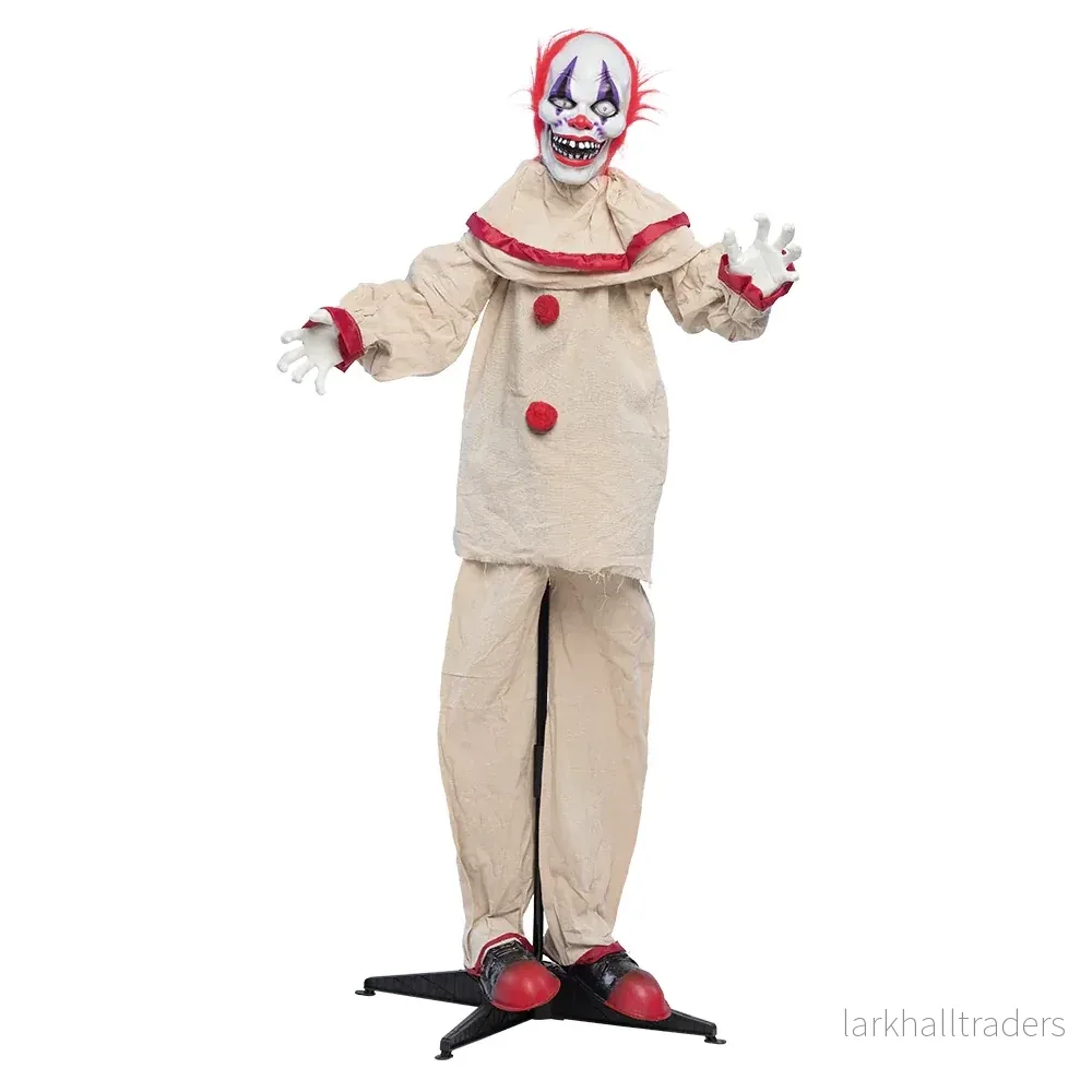 Prop animerad, scary clown 153 cm - Bild 3