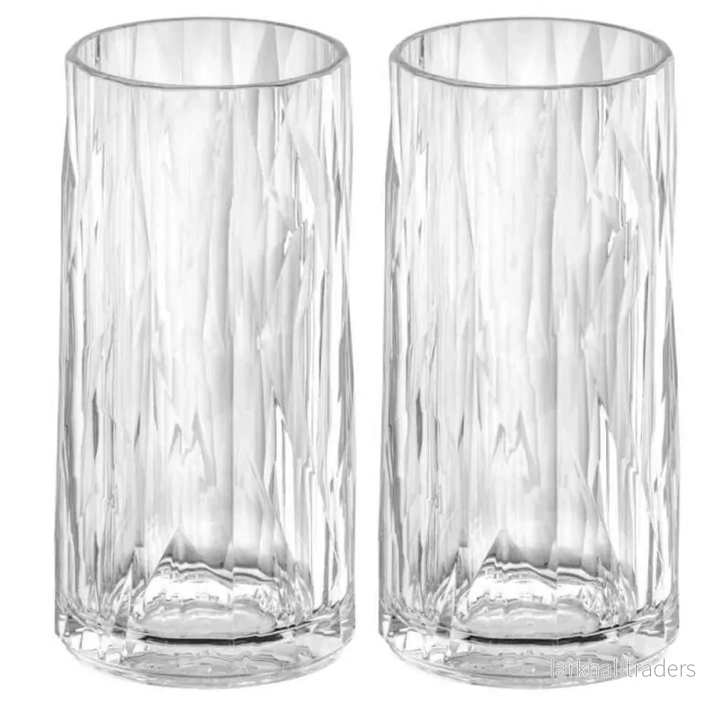 Dricksglas Superglas club no.8 glas plast 30 cl crystal clear 2-pack