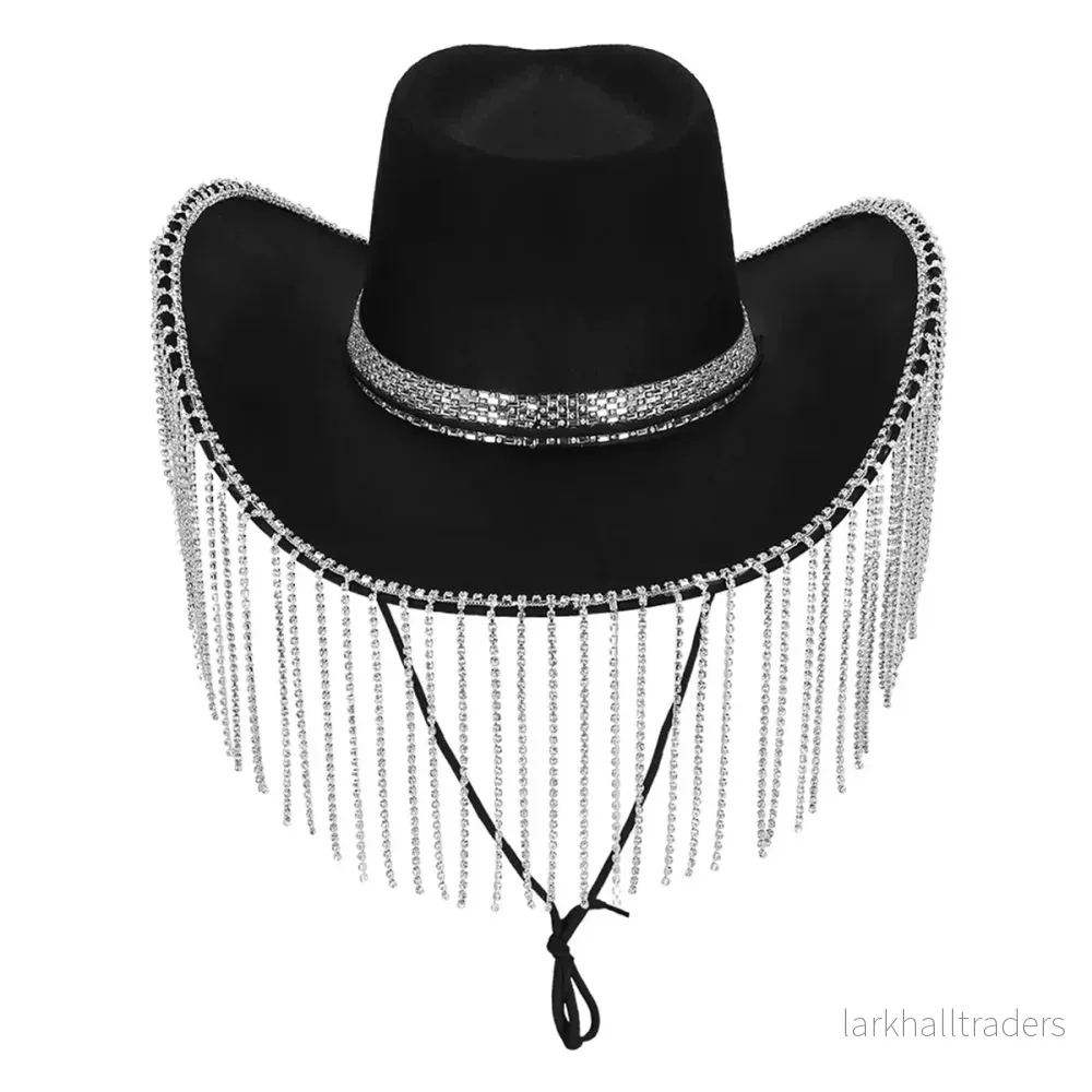 Cowboyhatt, showgirl svart - Bild 2