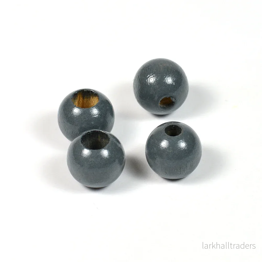 Säkerhetspärlor, 10mm, mörkgrå, 6st Säkerhetspärlor, 10mm, mörkgrå, 6st