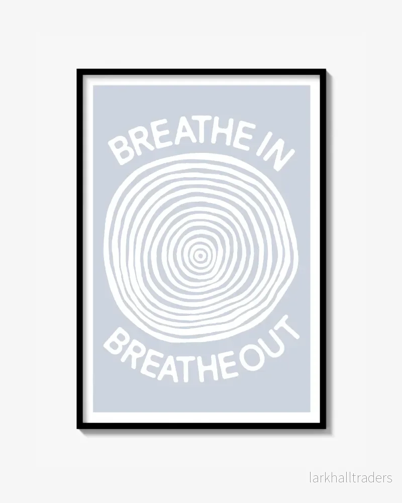 ”BREATHE IN BREATHE OUT” Poster ”BREATHE IN BREATHE OUT” Poster