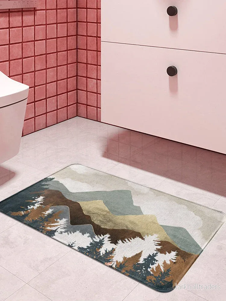 Dörrmatta med Bergslandskap – Stilren Halkfri Matta för Inomhus & Utomhusbruk | 40×60, 50×80, 60×90, 80×120 cm - Bild 2