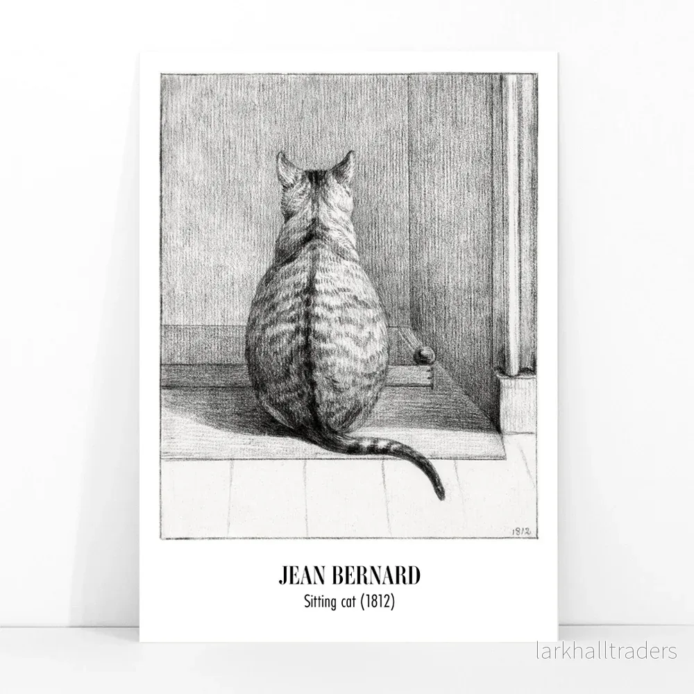 Sittande katt bakifrån Poster - Bild 3