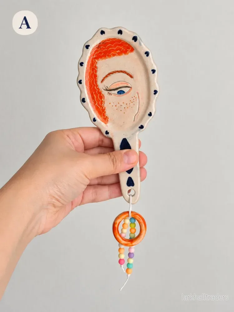 Mirror Portrait – Keramisk Handspegel - Bild 2
