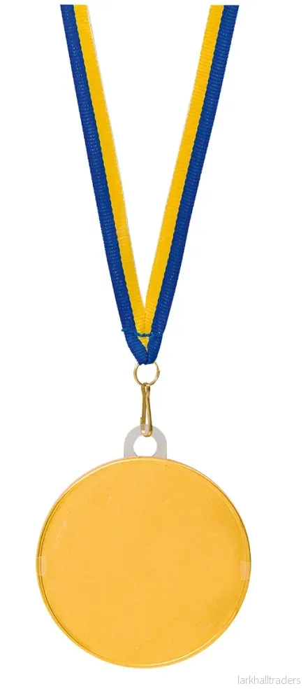 Chokladmedalj, blågult band neutral 23 g Chokladmedalj, blågult band neutral 23 g