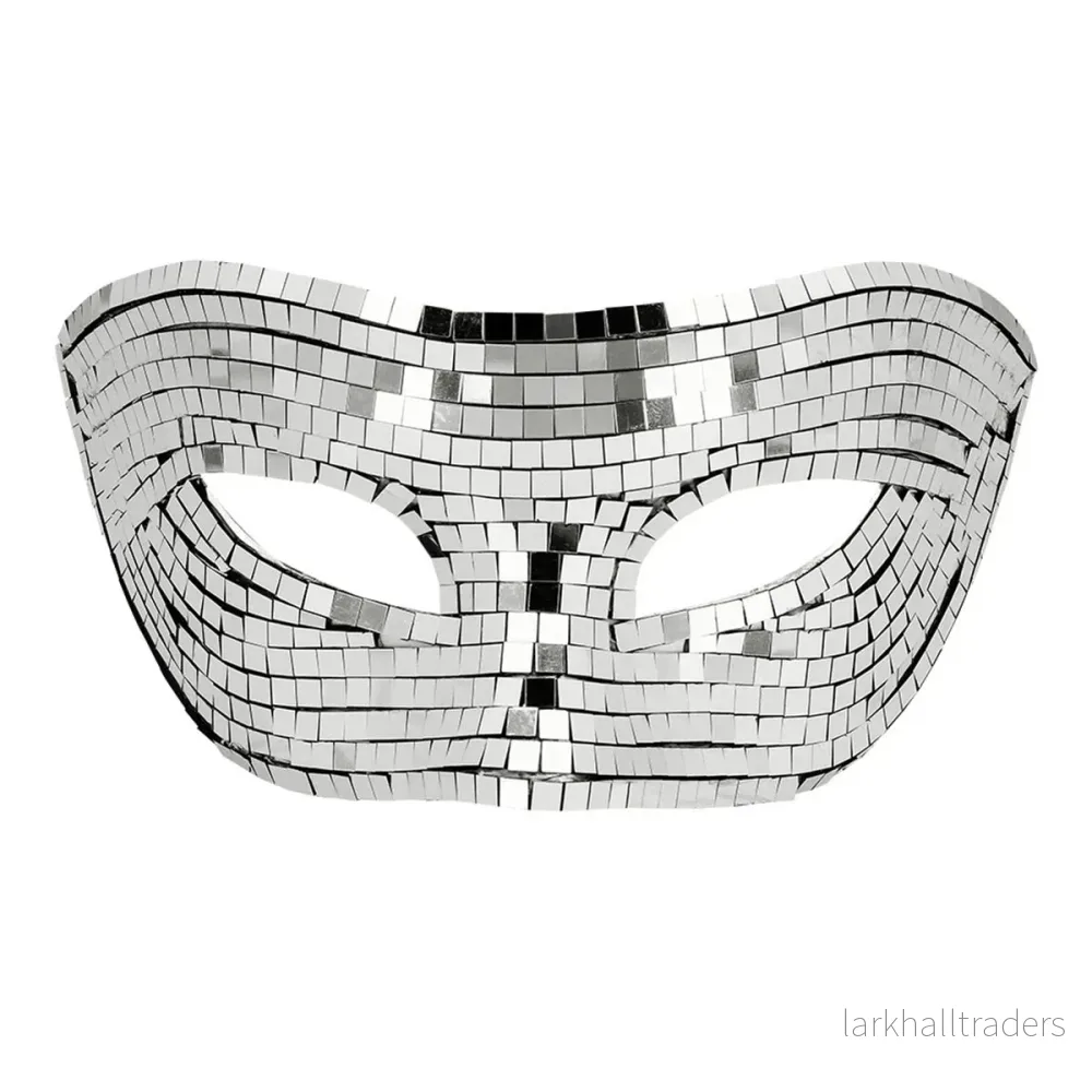 Ögonmask, disco silver