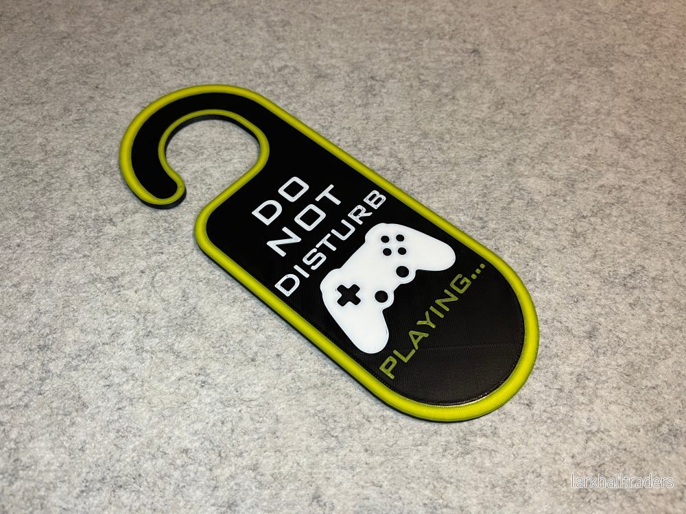 Dörrskylt „Do Not Disturb – Playing” för gamers - Bild 2