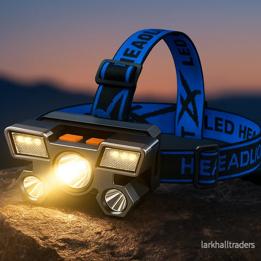 Pannlampa 300 lumen, vattenavvisande – 4 ljuslägen - Bild 3