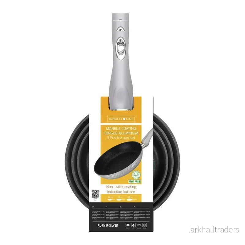 Royalty Line pannset i svart, silver eller rött (3 delar) - Bild 2