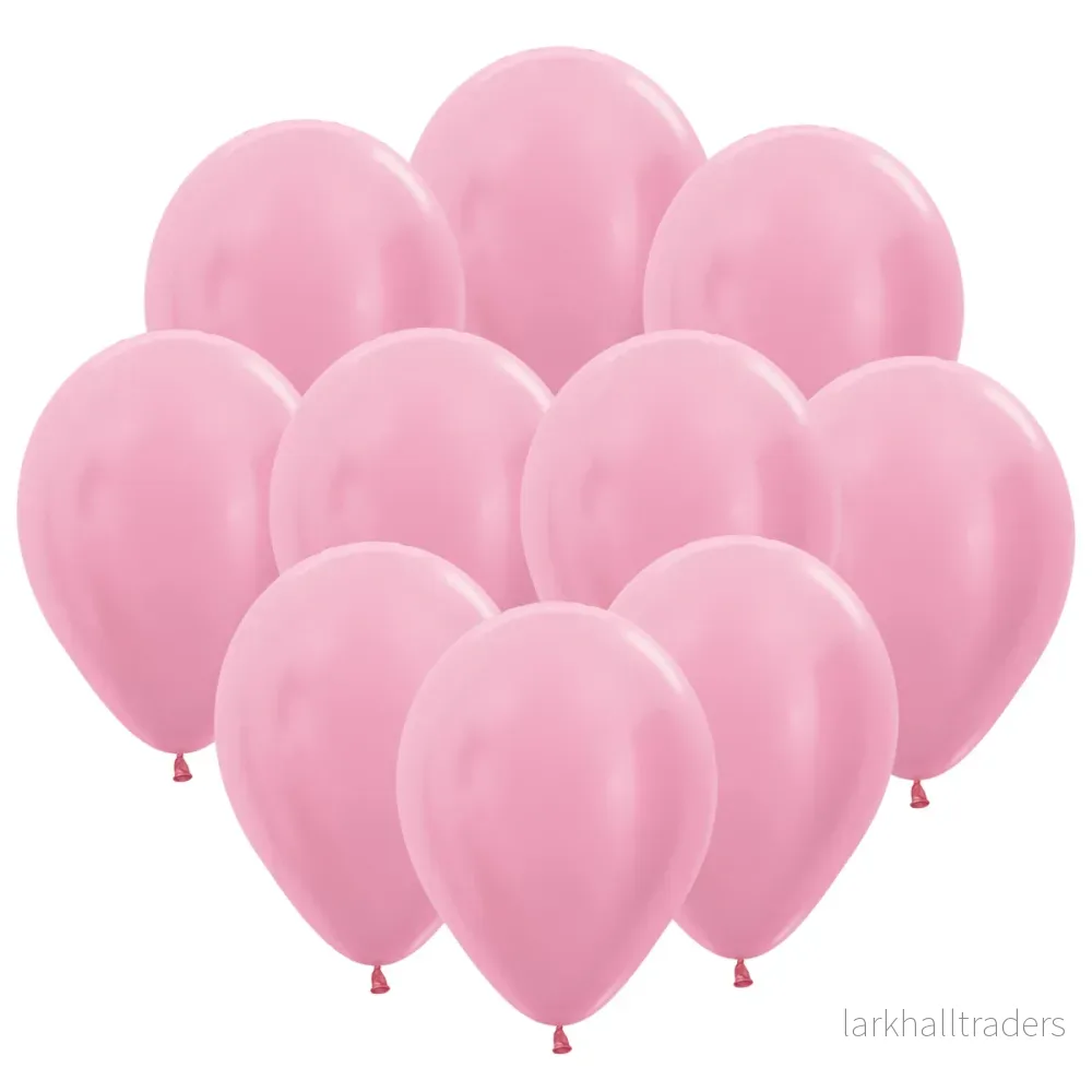 Ballonger, satin rosa 10 st