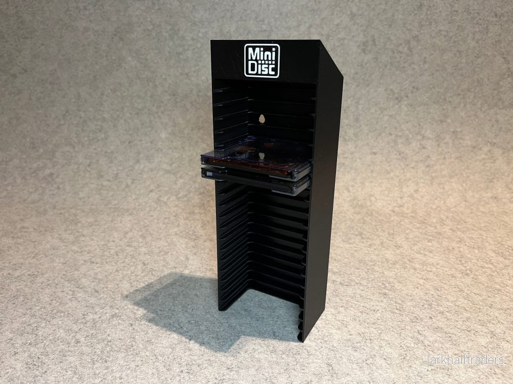 Vägghållare / ställ för 20 MiniDisc-skivor med MD-logotyp - Bild 2