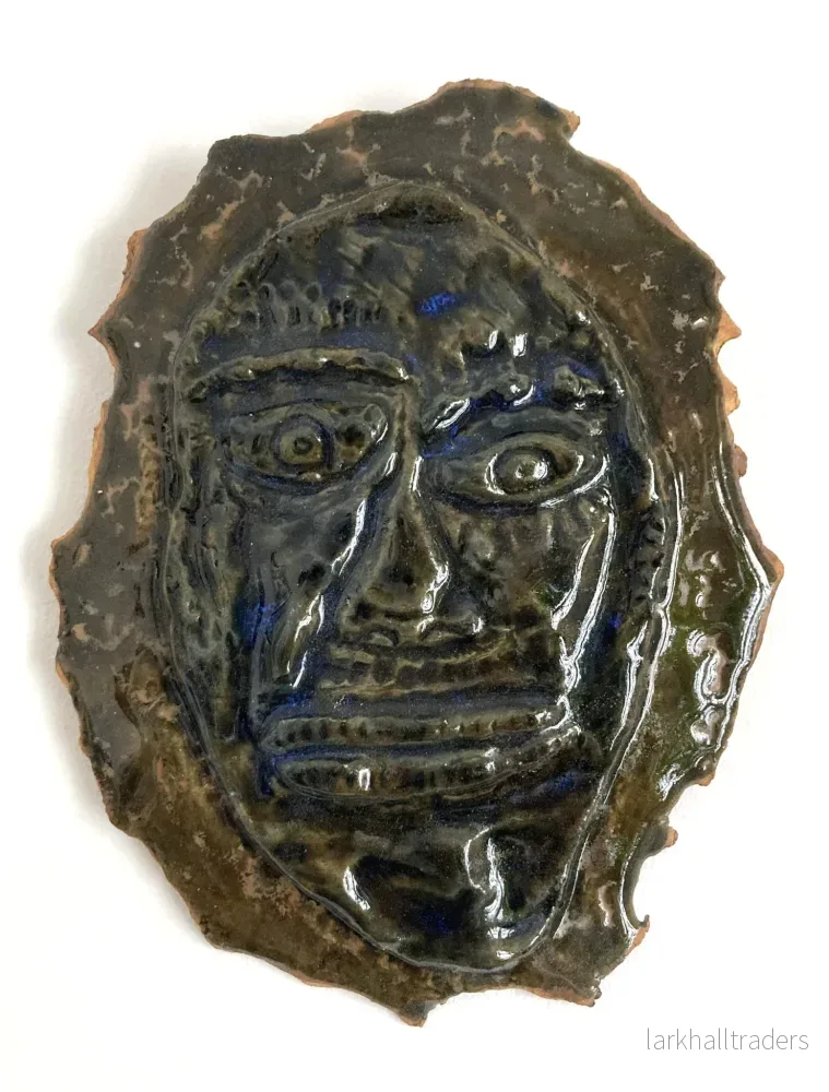 Original keramik väggskulptur: 'The all-knowing 2' - Bild 3