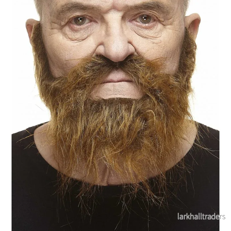 Mustasch med skägg, piomeer brun Mustasch med skägg, piomeer brun