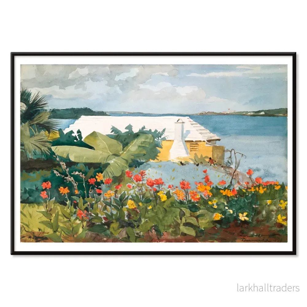 Blomträdgård och bungalow Poster - Bild 2