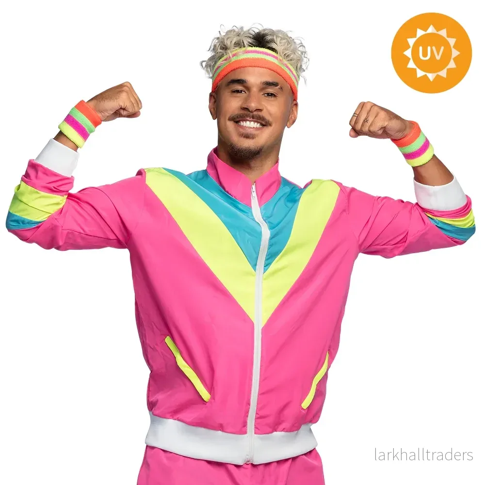 Träningsoverall, neon rosa - Bild 2