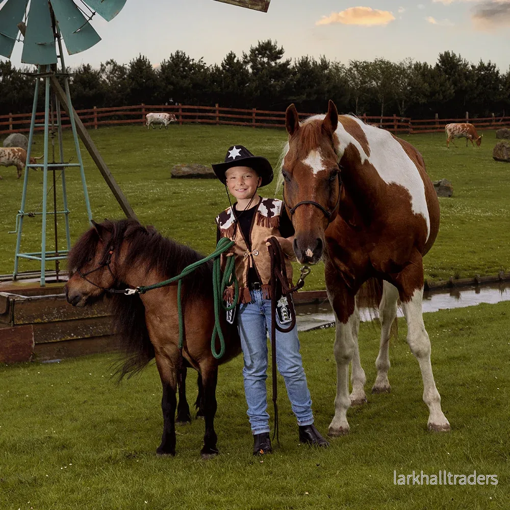 Cowboyväst barn, vilda västern 10-12 år - Bild 3