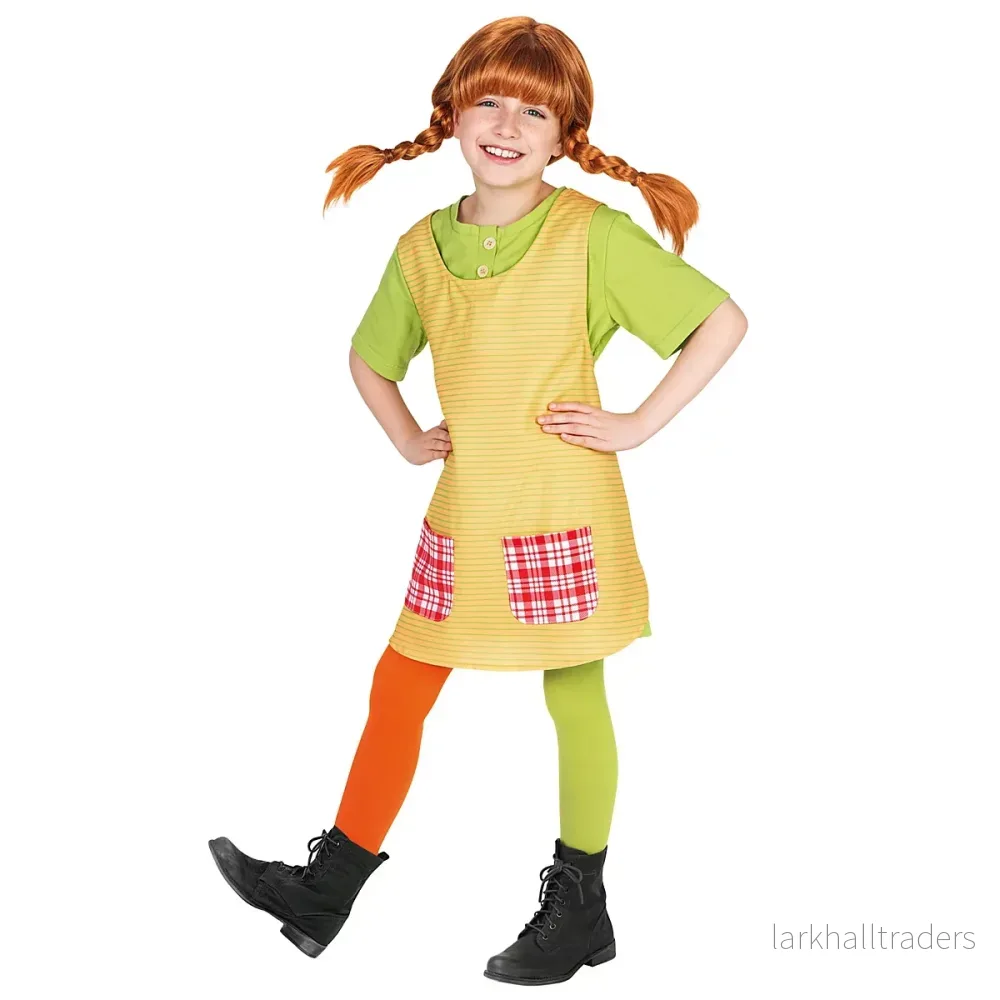 Barndräkt, Pippi Långstrump Barndräkt, Pippi Långstrump
