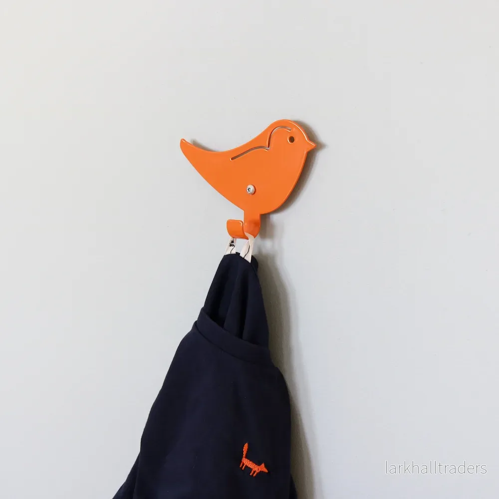 Fågel Väggkrok - Orange - Bild 2