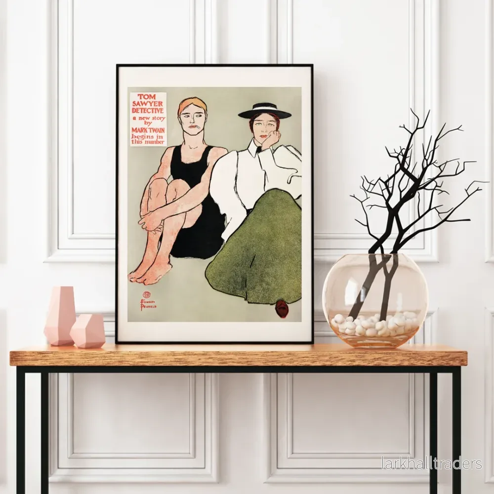 Två sittande kvinnor Poster