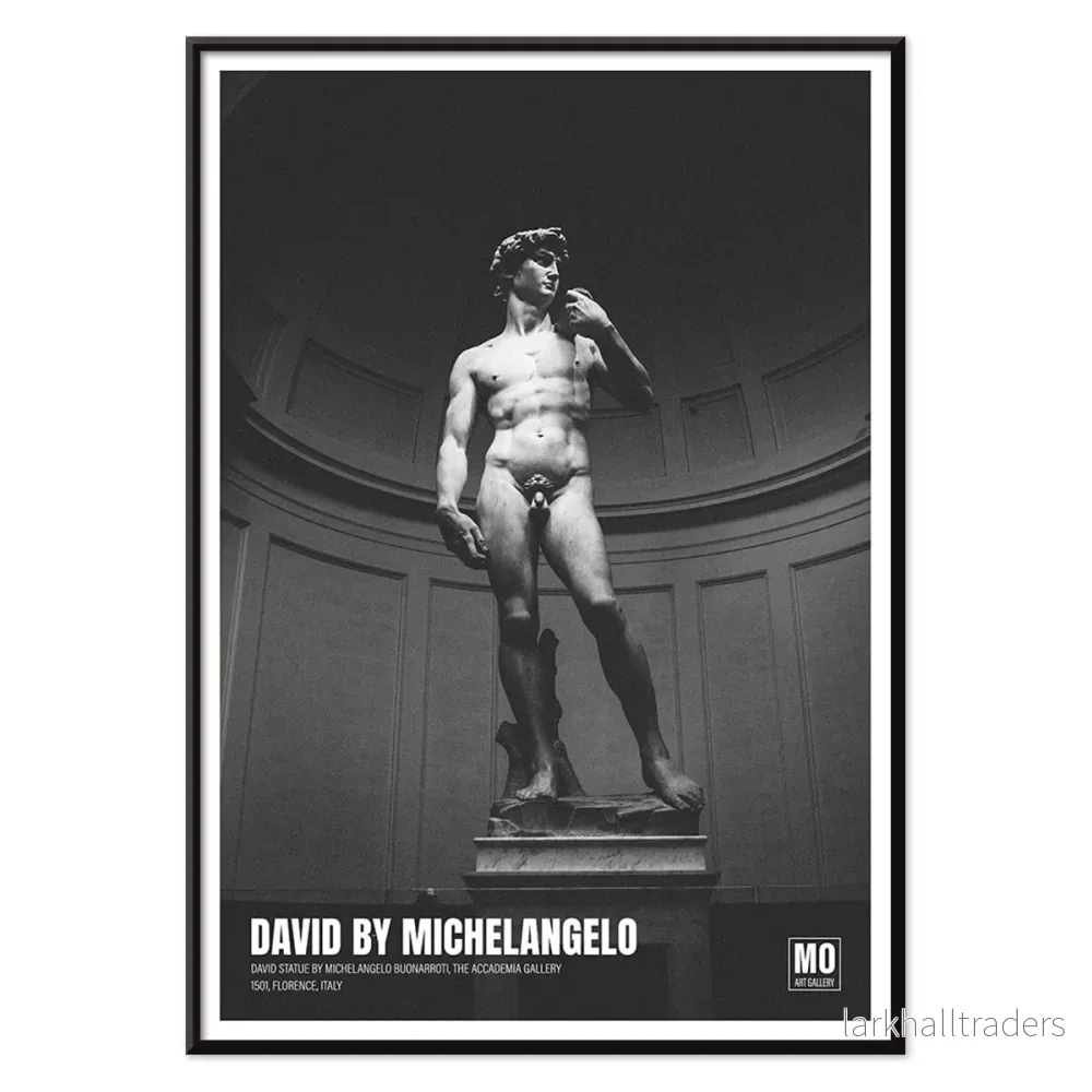 David av Michelangelo Poster - Bild 2