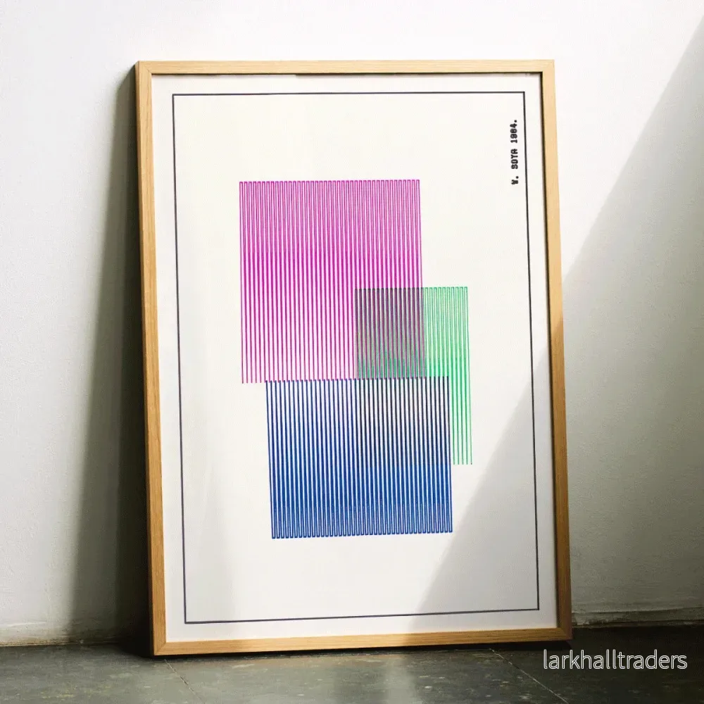 Röd, blå, grön Poster