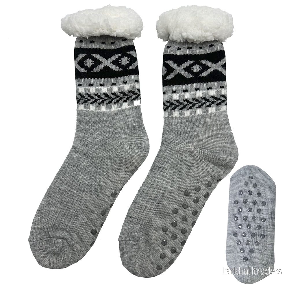 Mysiga strumpor för kyliga kvällar – flera olika tryck – unisex – - Bild 3