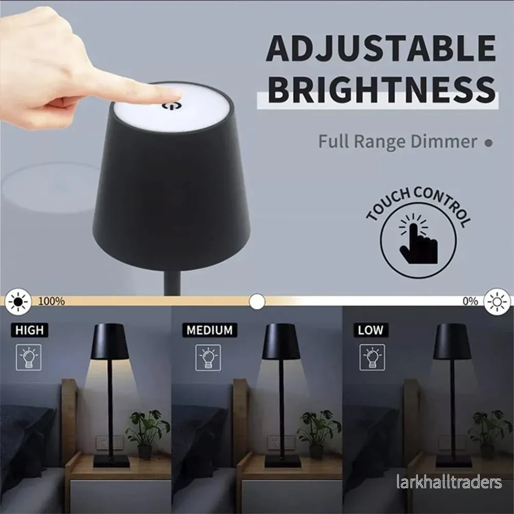 Bordslampa LED med touch - trådlös - 4 färger - Bild 3