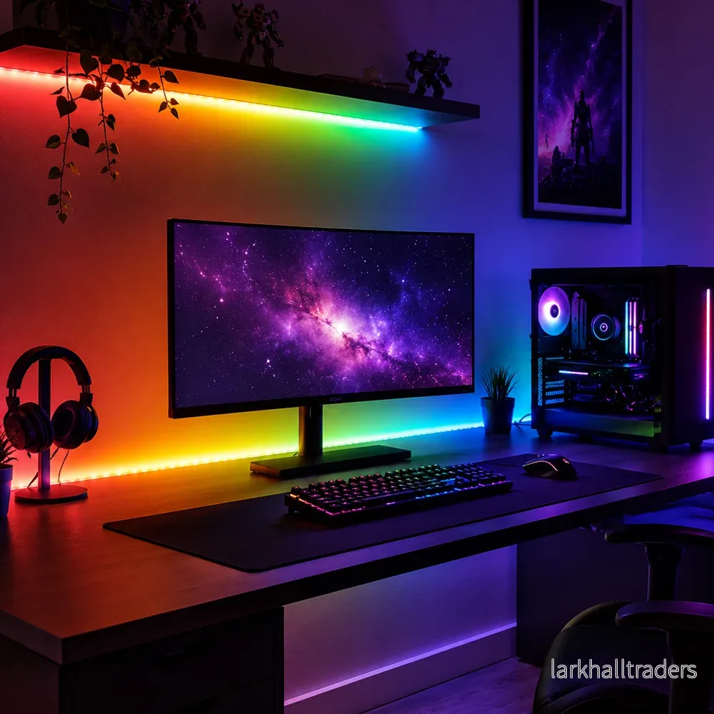 LED strips ljusslinga 5 meter med fjärrkontroll och musiksensor - Bild 2