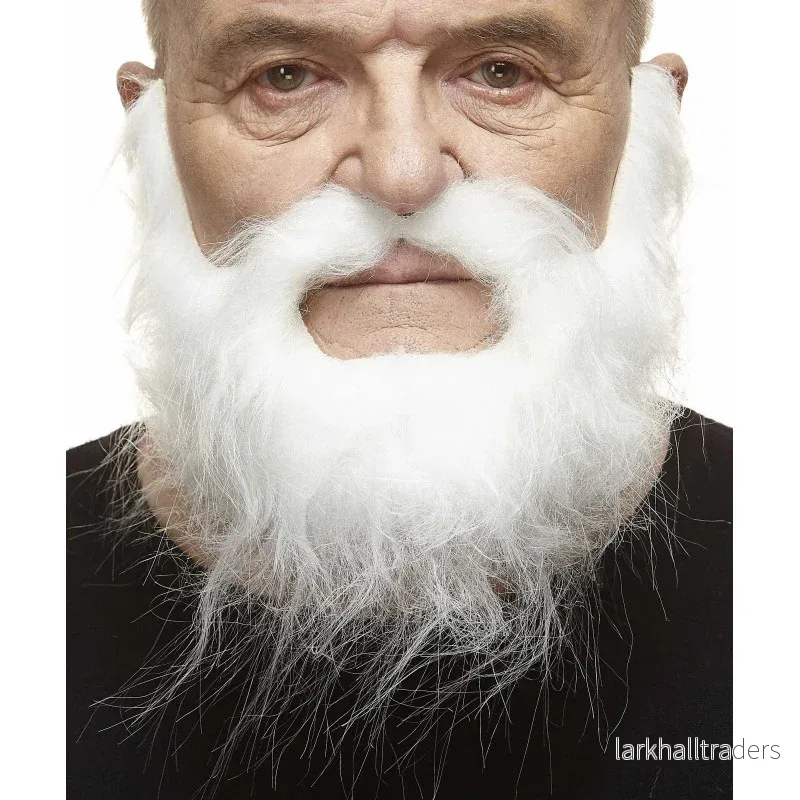 Mustasch med skägg, piomeer vit
