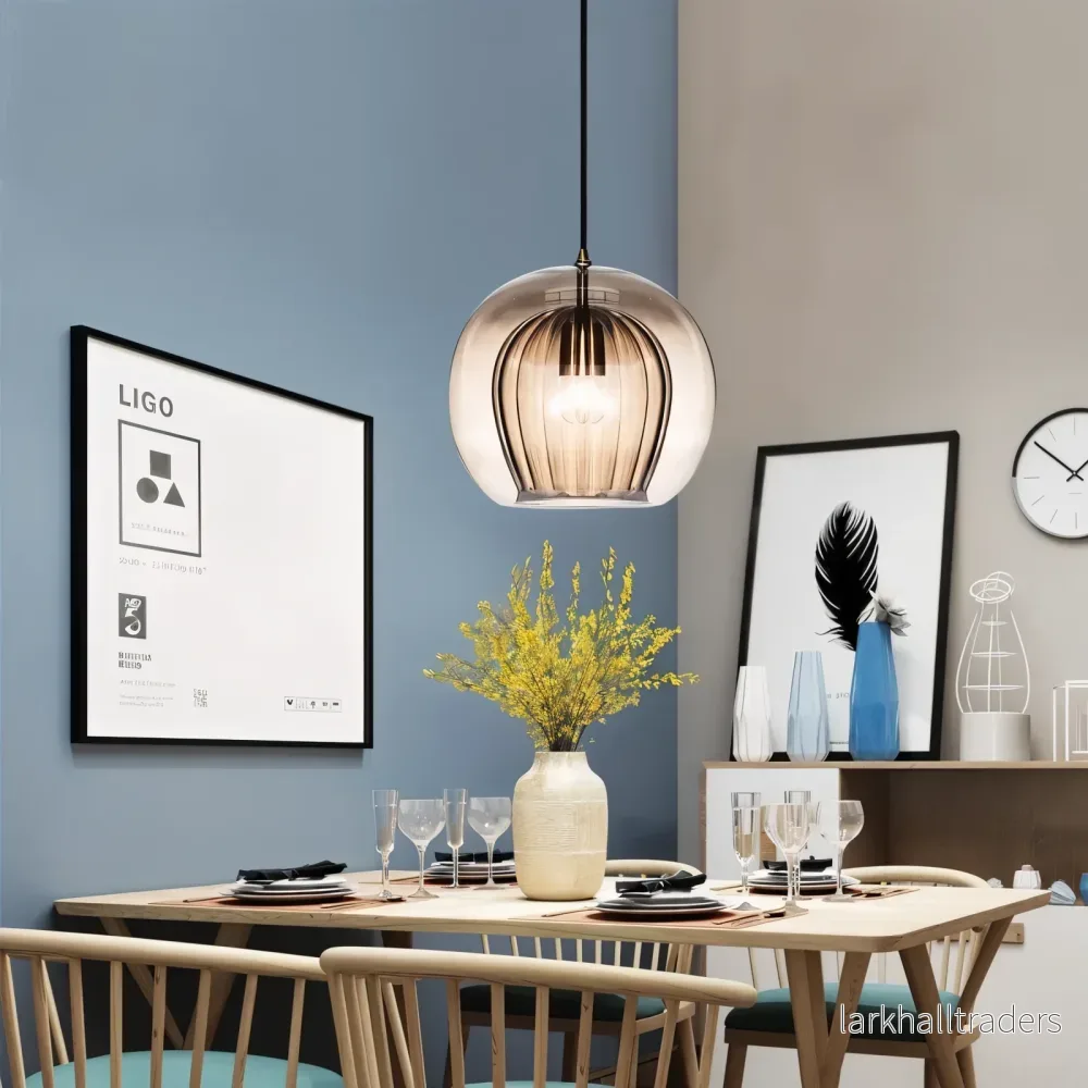 Clairvéa – Klotformad Glaspendellampa med Vintage Elegans - Bild 3