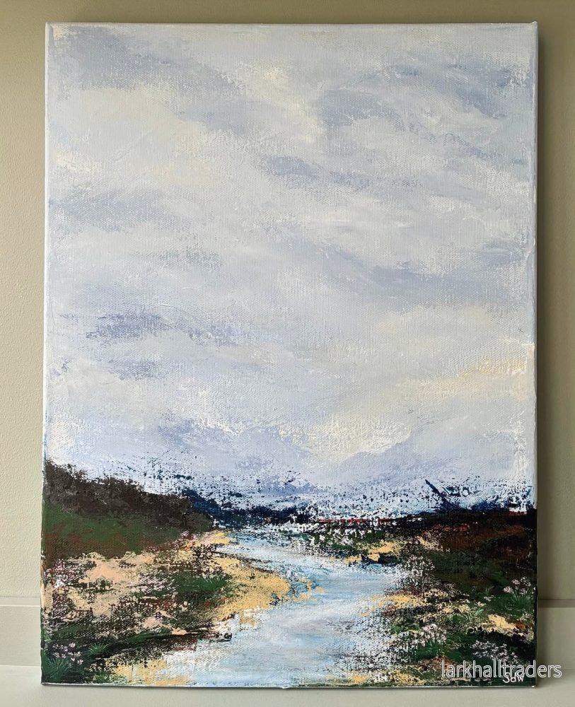 ”Storm on the horizon” Original målning - Bild 2