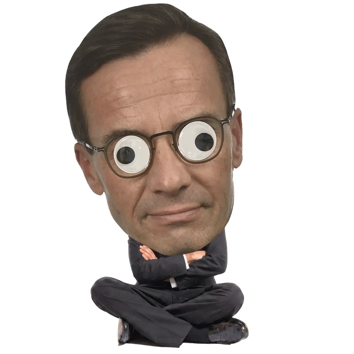 Pappmask jumbo, Ulf Kristersson Pappmask jumbo, Ulf Kristersson