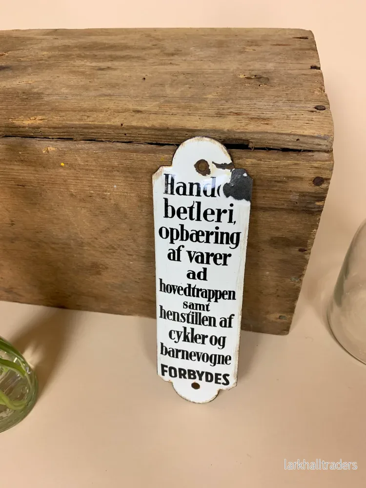 Emaljskylt - Tiggeri - Bild 2
