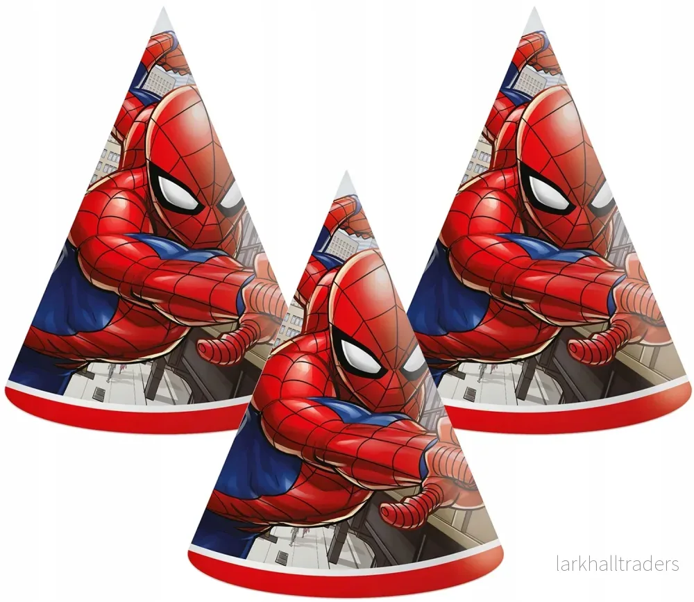 Partyhattar, Spiderman 6 st Partyhattar, Spiderman 6 st