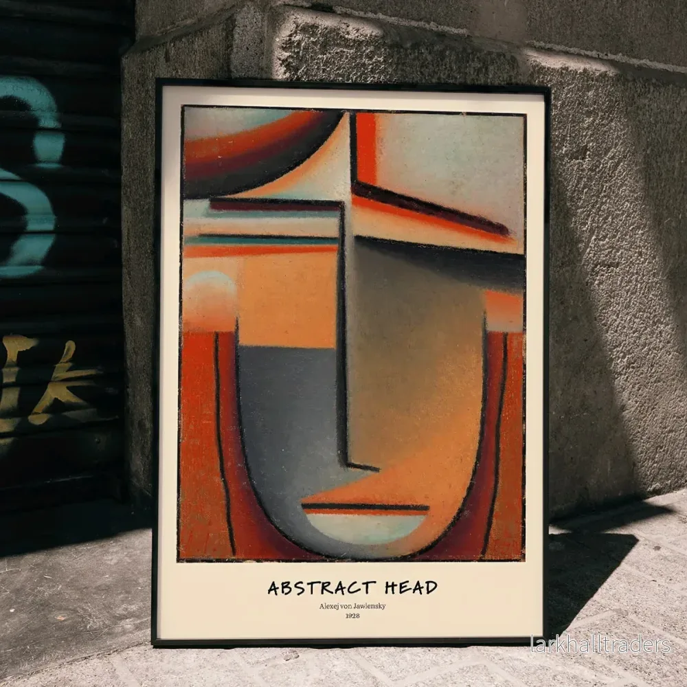Abstrakt huvud Poster