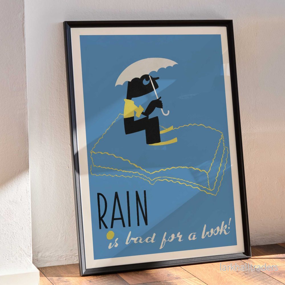 Regn är dåligt för en bok! Poster - Bild 3