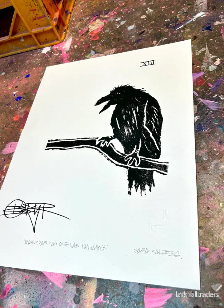 BLACK RAVEN Linoleum Print - Bild 2