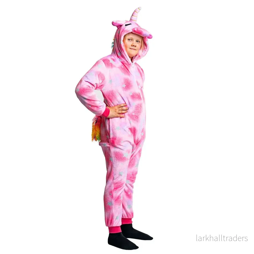 Barndräkt, enhörning rosa 134/140 cl - Bild 2