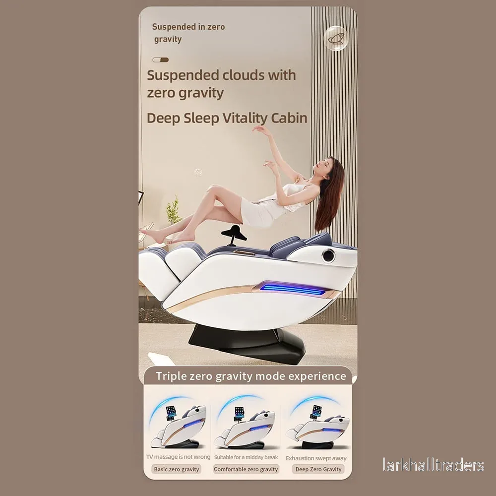 Massagestol 4D Pro+ Svart med Värmeterapi och Röststyrning – Modell M9 - Bild 2
