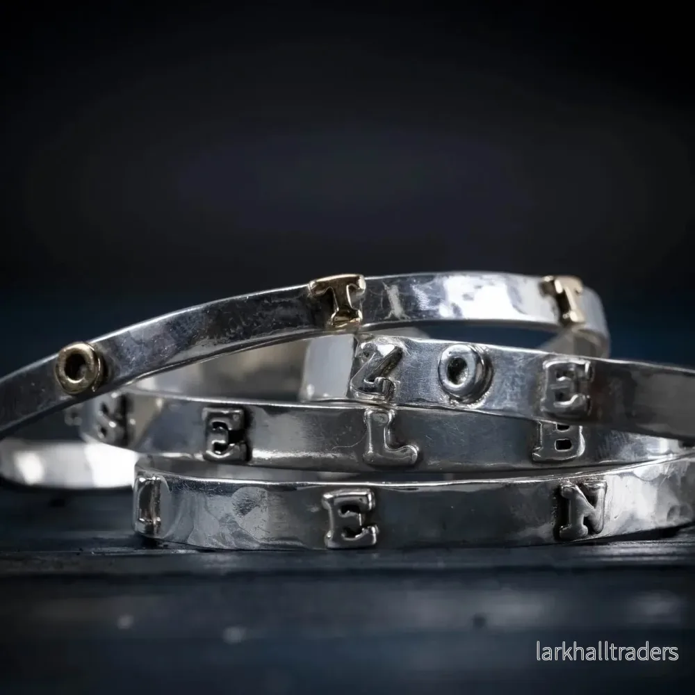 Ordarmband - Anpassat silverarmband
