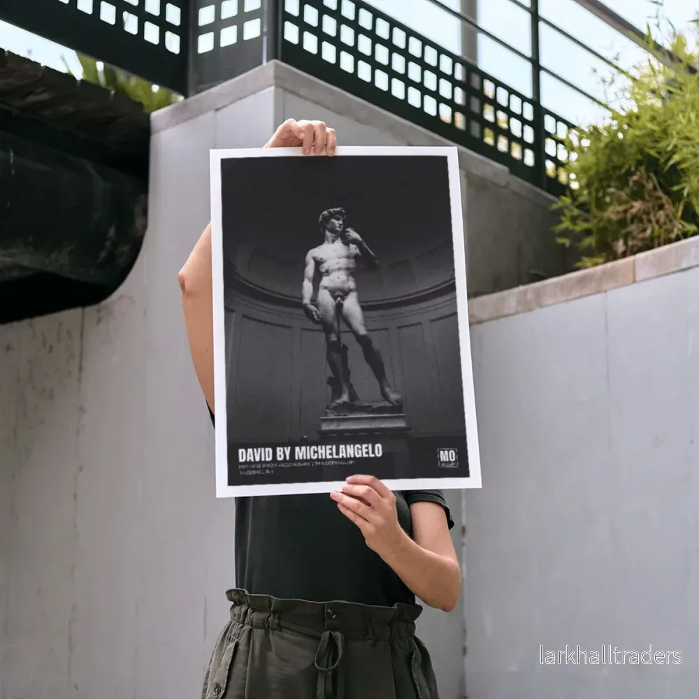 David av Michelangelo Poster - Bild 3