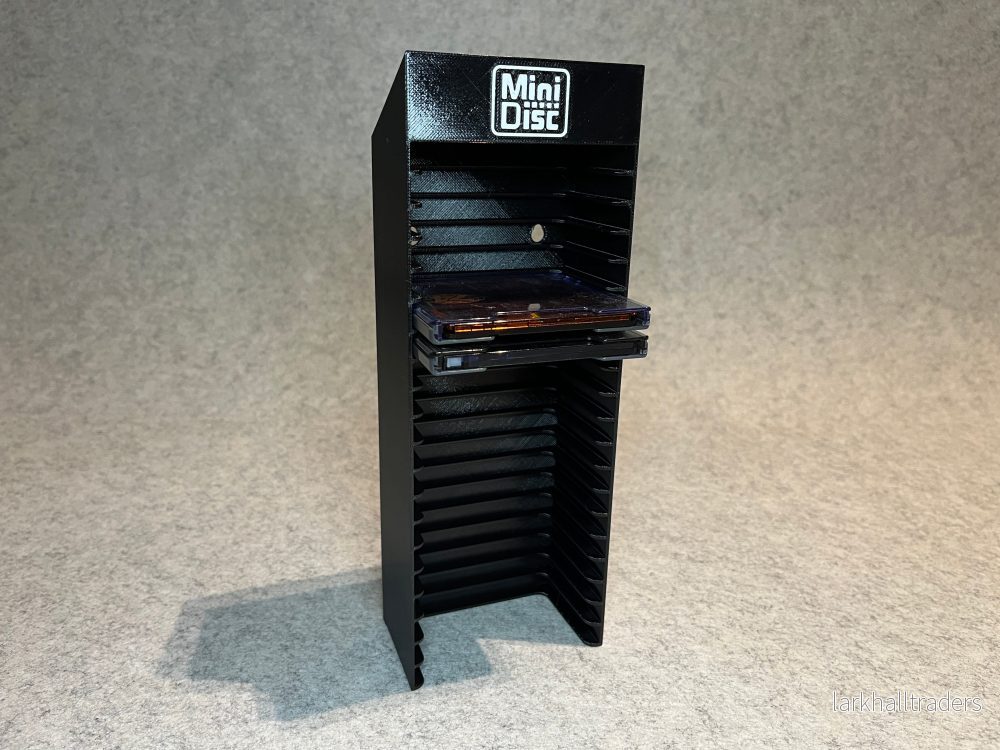 Vägghållare / ställ för 20 MiniDisc-skivor med MD-logotyp - Bild 3