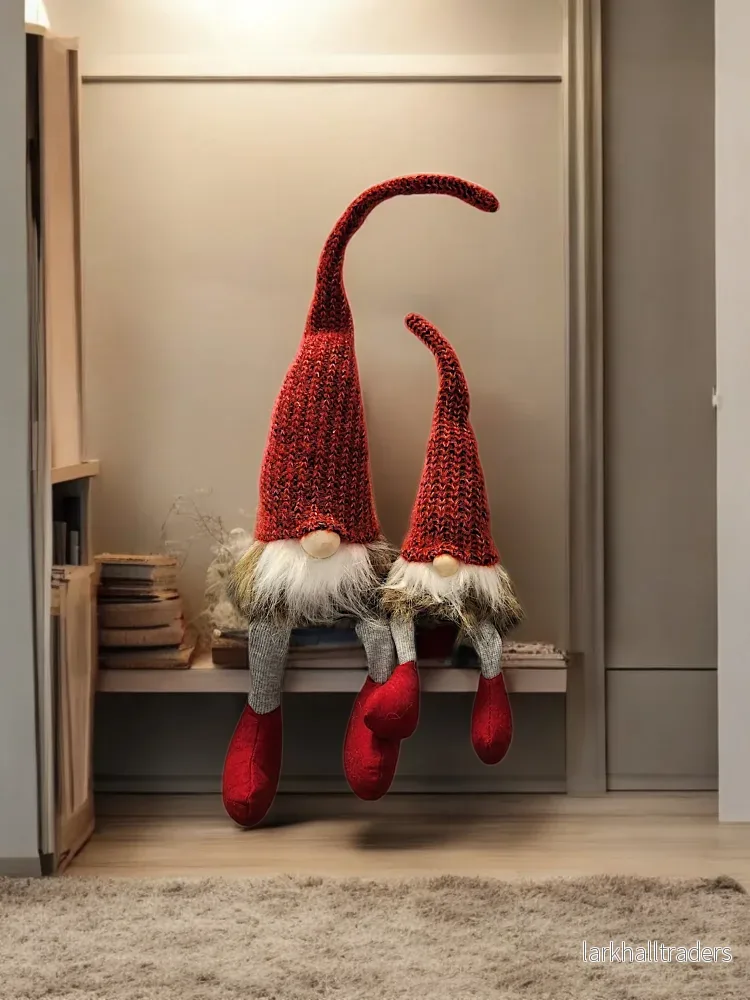 Sittande Tomte liten - Bild 3