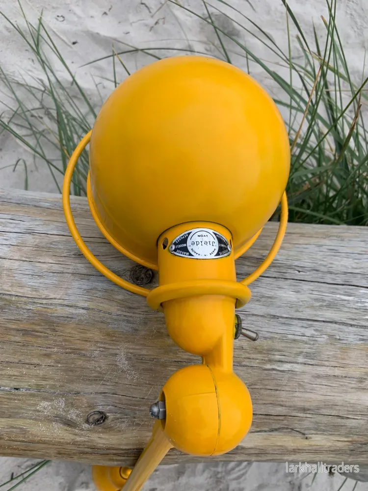 Gul Jieldé lampa med 1 arm och bordsbeslag - Bild 2