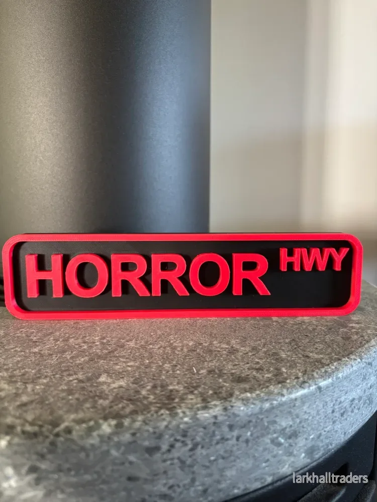 Skylt – Horror Skylt – Horror